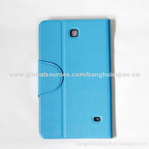 PU Leather Mobile Phone Cases for Samsung Galaxy Tab 4, Sized 8.0-inch